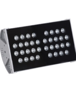 Alternative view of GloboStar® FLOOD-TENA 90222 Προβολέας Wall Washer για Φωτισμό Κτιρίων LED 72W 6120lm 10° DC 24V Αδιάβροχο IP65 L29.8 x W15.5 x H18cm RGBW DMX512 - Ασημί - 3 Years Warranty