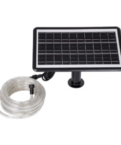 Alternative view of GloboStar® 90256 Αυτόνομο Ηλιακό Σετ Φωτοσωλήνα 10m LED 11W 770lm με Ενσωματωμένη Μπαταρία 10000mAh - Φωτοβολταϊκό Πάνελ & Αισθητήρα Ημέρας-Νύχτας Αδιάβροχο IP65 - Θερμό Λευκό 3000K