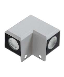 Alternative view of GloboStar® WALLLIGHT-DONA 90258 Φωτιστικό Γωνίας Τοίχου - Απλίκα LED 10W 850lm 10° AC 220-240V Αδιάβροχο IP66 Μ8.2 x Π8.2 x Υ6cm Αρχιτεκτονικό Πορτοκαλί 2200K - Γκρι - 3 Years Warranty