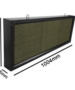 GLOBOSTAR®DISPLAY 90270 Κυλιόμενη Ψηφιακή Επιγραφή P10 Μονής Όψης LED AC 220-240V Αδιάβροχο IP54 Ψυχρό Λευκό 6000K - WiFi Control μέσω FK APP - Αισθητήρας Θερμοκρασίας & Υγρασίας - Μ104 x Π9 x Υ40cm - 2 Χρόνια Εγγύηση 11 90270 4