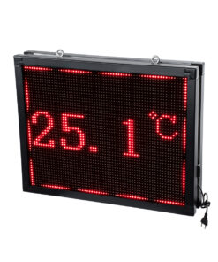 GLOBOSTAR®DISPLAY 90288 Κυλιόμενη Ψηφιακή Επιγραφή 64x48cm P10 Διπλής Όψης LED AC 220-240V Αδιάβροχο IP65 Κόκκινο - WiFi Control μέσω FK APP - Αισθητήρας Θερμοκρασίας & Υγρασίας - Μ70 x Π11 x Υ54.5cm - 2 Χρόνια Εγγύηση 17 90288 8