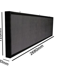 GLOBOSTAR®DISPLAY 90290 Κυλιόμενη Ψηφιακή Επιγραφή P10 Μονής Όψης LED AC 220-240V Αδιάβροχο IP65 Ψυχρό Λευκό 6000K - WiFi Control μέσω FK APP - Αισθητήρας Θερμοκρασίας & Υγρασίας - Μ264 x Π9 x Υ72cm - 2 Χρόνια Εγγύηση 12 90290 4