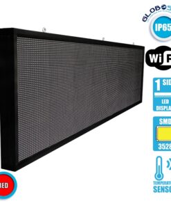 GLOBOSTAR®DISPLAY 90291 Κυλιόμενη Ψηφιακή Επιγραφή P10 Μονής Όψης LED AC 220-240V Αδιάβροχο IP65 Κόκκινο - WiFi Control μέσω FK APP - Αισθητήρας Θερμοκρασίας & Υγρασίας - Μ264 x Π9 x Υ72cm - 2 Χρόνια Εγγύηση 9 90291 1
