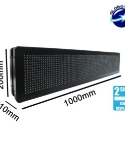GLOBOSTAR®DISPLAY 90300 Κυλιόμενη Ψηφιακή Επιγραφή P10 Διπλής Όψης LED AC 220-240V Αδιάβροχο IP65 Ψυχρό Λευκό 6000K - WiFi Control μέσω FK APP - Αισθητήρας Θερμοκρασίας & Υγρασίας - Μ104 x Π12 x Υ20cm - 2 Χρόνια Εγγύηση 11 90300 3