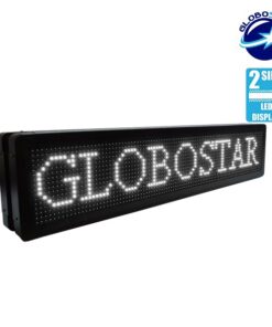 GLOBOSTAR®DISPLAY 90300 Κυλιόμενη Ψηφιακή Επιγραφή P10 Διπλής Όψης LED AC 220-240V Αδιάβροχο IP65 Ψυχρό Λευκό 6000K - WiFi Control μέσω FK APP - Αισθητήρας Θερμοκρασίας & Υγρασίας - Μ104 x Π12 x Υ20cm - 2 Χρόνια Εγγύηση 12 90300 4