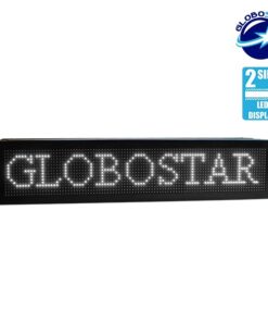 GLOBOSTAR®DISPLAY 90300 Κυλιόμενη Ψηφιακή Επιγραφή P10 Διπλής Όψης LED AC 220-240V Αδιάβροχο IP65 Ψυχρό Λευκό 6000K - WiFi Control μέσω FK APP - Αισθητήρας Θερμοκρασίας & Υγρασίας - Μ104 x Π12 x Υ20cm - 2 Χρόνια Εγγύηση 13 90300 5