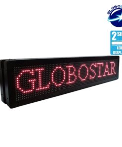 GLOBOSTAR®DISPLAY 90301 Κυλιόμενη Ψηφιακή Επιγραφή P10 Διπλής Όψης LED AC 220-240V Αδιάβροχο IP65 Κόκκινο - WiFi Control μέσω FK APP - Αισθητήρας Θερμοκρασίας & Υγρασίας - Μ104 x Π12 x Υ20cm - 2 Χρόνια Εγγύηση 12 90301 4