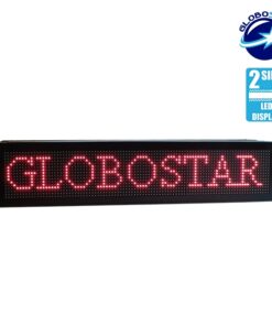 GLOBOSTAR®DISPLAY 90301 Κυλιόμενη Ψηφιακή Επιγραφή P10 Διπλής Όψης LED AC 220-240V Αδιάβροχο IP65 Κόκκινο - WiFi Control μέσω FK APP - Αισθητήρας Θερμοκρασίας & Υγρασίας - Μ104 x Π12 x Υ20cm - 2 Χρόνια Εγγύηση 13 90301 5