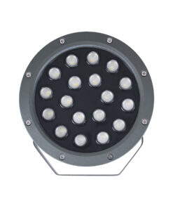 GloboStar® TREELIGHT-RIVA 90366 Σποτ Φωτισμού Ειδικό για Φυτά - Δέντρα με Βάση Κήπου / Καρφωτό LED 24W 2040lm 10° DC 24V Αδιάβροχο IP67 Φ20.5 x Υ6.5cm RGBW DMX512 - Γκρι Ανθρακί - 3 Years Warranty 18 90366 7