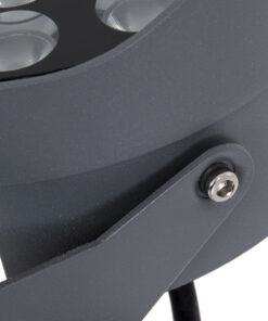 GLOBOSTAR® FLOOD-NIGMA 90377 Προβολέας Σποτ Wall Washer με Αντιθαμβωτική Γρίλια LED 24W 2040lm 30° DC 24V Αδιάβροχο IP65 Πορτοκαλί 2200K Dimmable - Γκρι Ανθρακί - Μ15 x Π15 x Υ9.1cm - 3 Χρόνια Εγγύηση 20 90377 9