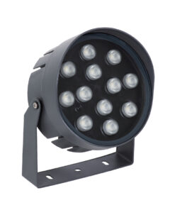 Alternative view of GLOBOSTAR® FLOOD-NIGMA 90396 Προβολέας Σποτ Wall Washer με Αντιθαμβωτική Γρίλια LED 24W 2040lm 30° DC 24V Αδιάβροχο IP65 RGBW DMX512 Dimmable - Γκρι Ανθρακί - Μ15 x Π15 x Υ9.1cm - 3 Χρόνια Εγγύηση