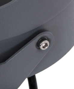 GLOBOSTAR® FLOOD-NIGMA 90396 Προβολέας Σποτ Wall Washer με Αντιθαμβωτική Γρίλια LED 24W 2040lm 30° DC 24V Αδιάβροχο IP65 RGBW DMX512 Dimmable - Γκρι Ανθρακί - Μ15 x Π15 x Υ9.1cm - 3 Χρόνια Εγγύηση 19 90396 9