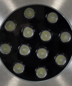 GloboStar® UNDERWATER-GUNE 90405 Υποβρύχιο Χωνευτό Φωτιστικό Σποτ Ειδικό για Σιντριβάνια LED 12W 1200lm 60° DC 24V Αδιάβροχο IP68 Φ10 x Υ7.5cm Ψυχρό Λευκό 6000K - Ανοξείδωτο Ατσάλι - 3 Χρόνια Εγγύηση 16 90405 06