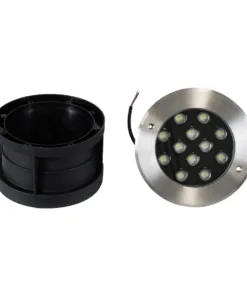 GloboStar® UNDERWATER-GUNE 90405 Υποβρύχιο Χωνευτό Φωτιστικό Σποτ Ειδικό για Σιντριβάνια LED 12W 1200lm 60° DC 24V Αδιάβροχο IP68 Φ10 x Υ7.5cm Ψυχρό Λευκό 6000K - Ανοξείδωτο Ατσάλι - 3 Χρόνια Εγγύηση 18 90405 08