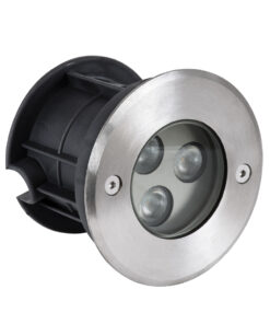 Alternative view of GLOBOSTAR® UNDERWATER-HUNI 90414 Υποβρύχιο Χωνευτό Σποτ για Σιντριβάνια/Πισίνες LED 3W 270lm 30° DC 24V Αδιάβροχο IP68 Θερμό Λευκό 2700K Dimmable - Ανοξείδωτο Ατσάλι 304 - Φ10 x Υ7.5cm - Q9.5 - 3 Χρόνια Εγγύηση