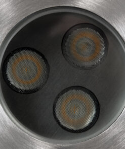 GLOBOSTAR® UNDERWATER-HUNI 90414 Υποβρύχιο Χωνευτό Σποτ για Σιντριβάνια/Πισίνες LED 3W 270lm 30° DC 24V Αδιάβροχο IP68 Θερμό Λευκό 2700K Dimmable - Ανοξείδωτο Ατσάλι 304 - Φ10 x Υ7.5cm - Q9.5 - 3 Χρόνια Εγγύηση 14 90414 6