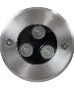 GLOBOSTAR® UNDERWATER-HUNI 90416 Υποβρύχιο Χωνευτό Σποτ για Σιντριβάνια/Πισίνες LED 3W 255lm 30° DC 24V Αδιάβροχο IP68 RGBW DMX512 Dimmable - Ανοξείδωτο Ατσάλι 304 - Φ10 x Υ7.5cm - Q9.5 - 3 Χρόνια Εγγύηση 10 90416 3