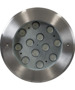 GLOBOSTAR® UNDERWATER-TUNI 90421 Υποβρύχιο Χωνευτό Σποτ για Σιντριβάνια/Πισίνες LED 12W 1200lm 30° DC 24V Αδιάβροχο IP68 Ψυχρό Λευκό 6000K Dimmable - Ανοξείδωτο Ατσάλι 304 - Φ18 x Υ11cm - Q17.5 - 3 Χρόνια Εγγύηση 11 90421 3