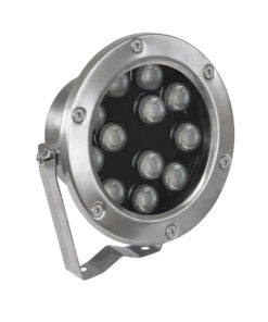 GLOBOSTAR® UNDERWATER-JERRY 90425 Υποβρύχιο Επιφανειακό Σποτ για Σιντριβάνια/Πισίνες LED 12W 1020lm 30° DC 24V Αδιάβροχο IP68 RGBW DMX512 Dimmable - Ανοξείδωτο Ατσάλι 304 - Μ14.5 x Π7 x Υ19cm - 3 Χρόνια Εγγύηση 12 90425 2