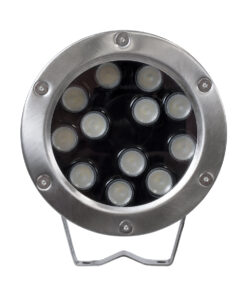 GLOBOSTAR® UNDERWATER-JERRY 90425 Υποβρύχιο Επιφανειακό Σποτ για Σιντριβάνια/Πισίνες LED 12W 1020lm 30° DC 24V Αδιάβροχο IP68 RGBW DMX512 Dimmable - Ανοξείδωτο Ατσάλι 304 - Μ14.5 x Π7 x Υ19cm - 3 Χρόνια Εγγύηση 13 90425 3