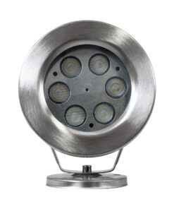 GLOBOSTAR® UNDERWATER-DEDY 90427 Υποβρύχιο Επιφανειακό Σποτ για Σιντριβάνια/Πισίνες LED 6W 600lm 30° DC 24V Αδιάβροχο IP68 Ψυχρό Λευκό 6000K Dimmable - Ανοξείδωτο Ατσάλι 304 - Μ12 x Π7.5 x Υ14.5cm - 3 Χρόνια Εγγύηση 12 90427 03