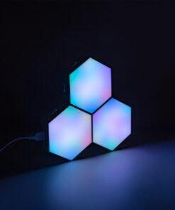 GloboStar® DIGIOCTA 90447 Σετ 3 Ψηφιακων LED RGB Φωτιστικών Κυψελών με Ψηφιακό Controller με WiFi Smart APP & Ασύρματο Χειριστήριο RF 2.4Ghz - LED SMD 5050 4.5W/Σετ 42PIXEL/Σετ 360lm/Σετ 120° DC 5V με USB 2.0 IP20 Πολύχρωμο RGB - Dimmable - Μ10.5 x Π10.5 x Υ3cm Ανά Κυψέλη - 2 Χρόνια Εγγύηση 28 90447 15