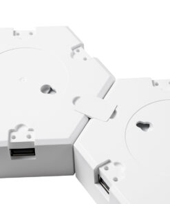 GloboStar® DIGIOCTA 90448 Σετ 6 Ψηφιακων LED RGB Φωτιστικών Κυψελών με Ψηφιακό Controller με WiFi Smart APP & Ασύρματο Χειριστήριο RF 2.4Ghz - LED SMD 5050 9W/Σετ 84PIXEL/Σετ 720lm/Σετ 120° DC 5V με USB 2.0 IP20 Πολύχρωμο RGB - Dimmable - Μ10.5 x Π10.5 x Υ3cm Ανά Κυψέλη - 2 Χρόνια Εγγύηση 25 90448 12