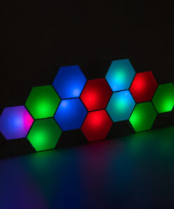 GloboStar® DIGIOCTA 90449 Σετ 12 Ψηφιακων LED RGB Φωτιστικών Κυψελών με Ψηφιακό Controller με WiFi Smart APP & Ασύρματο Χειριστήριο RF 2.4Ghz - LED SMD 5050 18W/Σετ 168PIXEL/Σετ 1440lm/Σετ 120° DC 5V με USB 2.0 IP20 Πολύχρωμο RGB - Dimmable - Μ10.5 x Π10.5 x Υ3cm Ανά Κυψέλη - 2 Χρόνια Εγγύηση 28 90449 14