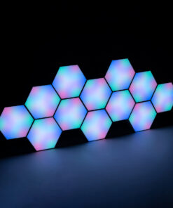 GloboStar® DIGIOCTA 90449 Σετ 12 Ψηφιακων LED RGB Φωτιστικών Κυψελών με Ψηφιακό Controller με WiFi Smart APP & Ασύρματο Χειριστήριο RF 2.4Ghz - LED SMD 5050 18W/Σετ 168PIXEL/Σετ 1440lm/Σετ 120° DC 5V με USB 2.0 IP20 Πολύχρωμο RGB - Dimmable - Μ10.5 x Π10.5 x Υ3cm Ανά Κυψέλη - 2 Χρόνια Εγγύηση 29 90449 15