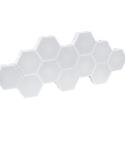 Alternative view of GloboStar® DIGIOCTA 90449 Σετ 12 Ψηφιακων LED RGB Φωτιστικών Κυψελών με Ψηφιακό Controller με WiFi Smart APP & Ασύρματο Χειριστήριο RF 2.4Ghz - LED SMD 5050 18W/Σετ 168PIXEL/Σετ 1440lm/Σετ 120° DC 5V με USB 2.0 IP20 Πολύχρωμο RGB - Dimmable - Μ10.5 x Π10.5 x Υ3cm Ανά Κυψέλη - 2 Χρόνια Εγγύηση