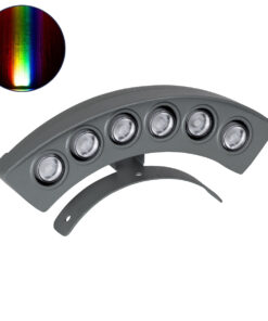 GloboStar® GloboStar® TREELIGHT-PLANTE 90459 Κυρτή Μπάρα Φωτισμού Wall Washer Ειδική για Φυτά - Δέντρα LED 6W 630lm 15° DC 24V Αδιάβροχο IP67 Μ18 x Π3.7 x Υ7.5cm RGBW DMX512 - Γκρι Ανθρακί - 3 Years Warranty