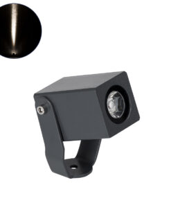 GloboStar® GloboStar® TREELIGHT-TREEMARO 90473 Σποτ Φωτισμού Ειδικό για Φυτά - Δέντρα LED 3W 345lm 8° DC 24V Αδιάβροχο IP67 Μ3.5 x Π6.4 x Υ10cm Φυσικό Λευκό 4500K - Γκρι Ανθρακί - 3 Years Warranty