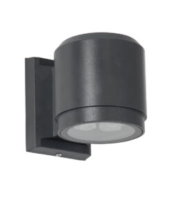 Alternative view of GloboStar® WALLLIGHT-SONA 90481 Φωτιστικό Τοίχου - Απλίκα LED 12W 1080lm 5° DC 24V Αδιάβροχο IP67 Μ9.5 x Π13 x Υ11cm Θερμό Λευκό 2700K - Γκρι Ανθρακί - 3 Years Warranty