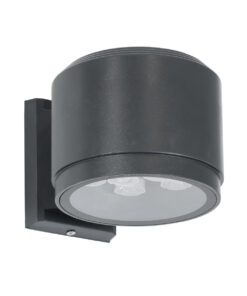 Alternative view of GloboStar® WALLLIGHT-GONA 90483 Φωτιστικό Τοίχου - Απλίκα LED 24W 2160lm 5° DC 24V Αδιάβροχο IP67 Μ13 x Π16.5 x Υ5cm Θερμό Λευκό 2700K - Γκρι Ανθρακί - 3 Years Warranty