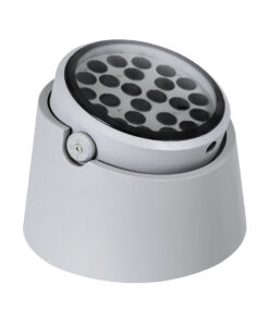 Alternative view of GLOBOSTAR® FLOOD-RANA 90489 Κινούμενος Προβολέας Σποτ Wall Washer LED 36W 3240lm 5° DC 24V Αδιάβροχο IP67 Θερμό Λευκό 2700K Dimmable - Γκρι - Μ26.5 x Π26.5 x Υ20cm - 3 Χρόνια Εγγύηση