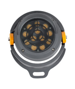 GLOBOSTAR® FLOOD-SIMA 90493 Κινούμενος Προβολέας Σποτ Wall Washer με Αντιθαμβωτική Γρίλια LED 24W 2160lm 30° DC 24V Αδιάβροχο IP67 Θερμό Λευκό 2700K Dimmable - Γκρι Ανθρακί - Μ14.5 x Π24.2 x Υ22.5cm - 3 Χρόνια Εγγύηση 17 90493 6