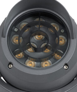 GLOBOSTAR® FLOOD-SIMA 90493 Κινούμενος Προβολέας Σποτ Wall Washer με Αντιθαμβωτική Γρίλια LED 24W 2160lm 30° DC 24V Αδιάβροχο IP67 Θερμό Λευκό 2700K Dimmable - Γκρι Ανθρακί - Μ14.5 x Π24.2 x Υ22.5cm - 3 Χρόνια Εγγύηση 19 90493 8