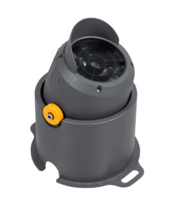 Alternative view of GloboStar® FLOOD-SIMA 90494 Κινούμενος Προβολέας - Σποτ Φωτισμού Wall Washer με Αντιθαμβωτική Γρίλια για Φωτισμό Κτιρίων LED 24W 2040lm 30° DC 24V Αδιάβροχο IP67 Μ14.5 x Π24.2 x Υ22.5cm RGBW DMX512 - Γκρι Ανθρακί - 3 Years Warranty