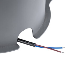 GLOBOSTAR® FLOOD-SIMA 90495 Κινούμενος Προβολέας Σποτ Wall Washer με Αντιθαμβωτική Γρίλια LED 36W 3240lm 30° DC 24V Αδιάβροχο IP67 Θερμό Λευκό 2700K Dimmable - Γκρι Ανθρακί - Μ21 x Π26 x Υ27cm - 3 Χρόνια Εγγύηση 21 90495 10