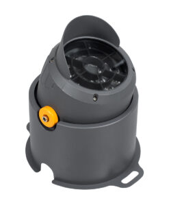 Alternative view of GLOBOSTAR® FLOOD-SIMA 90495 Κινούμενος Προβολέας Σποτ Wall Washer με Αντιθαμβωτική Γρίλια LED 36W 3240lm 30° DC 24V Αδιάβροχο IP67 Θερμό Λευκό 2700K Dimmable - Γκρι Ανθρακί - Μ21 x Π26 x Υ27cm - 3 Χρόνια Εγγύηση