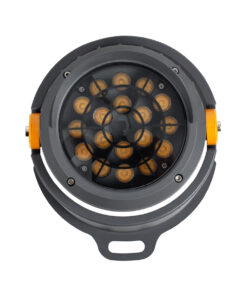 GLOBOSTAR® FLOOD-SIMA 90495 Κινούμενος Προβολέας Σποτ Wall Washer με Αντιθαμβωτική Γρίλια LED 36W 3240lm 30° DC 24V Αδιάβροχο IP67 Θερμό Λευκό 2700K Dimmable - Γκρι Ανθρακί - Μ21 x Π26 x Υ27cm - 3 Χρόνια Εγγύηση 17 90495 6