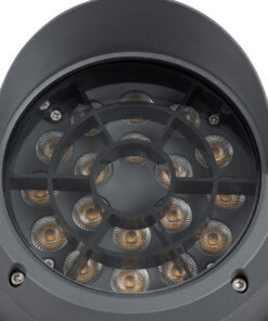 GLOBOSTAR® FLOOD-SIMA 90495 Κινούμενος Προβολέας Σποτ Wall Washer με Αντιθαμβωτική Γρίλια LED 36W 3240lm 30° DC 24V Αδιάβροχο IP67 Θερμό Λευκό 2700K Dimmable - Γκρι Ανθρακί - Μ21 x Π26 x Υ27cm - 3 Χρόνια Εγγύηση 19 90495 8