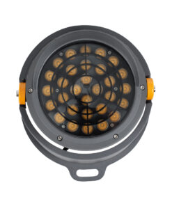 GLOBOSTAR® FLOOD-SIMA 90497 Κινούμενος Προβολέας Σποτ Wall Washer με Αντιθαμβωτική Γρίλια LED 60W 5400lm 30° DC 24V Αδιάβροχο IP67 Θερμό Λευκό 2700K Dimmable - Γκρι Ανθρακί - Μ29 x Π24 x Υ28.5cm - 3 Χρόνια Εγγύηση 17 90497 6