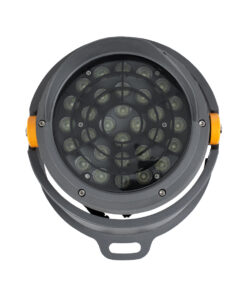 GloboStar® FLOOD-SIMA 90498 Κινούμενος Προβολέας - Σποτ Φωτισμού Wall Washer με Αντιθαμβωτική Γρίλια για Φωτισμό Κτιρίων LED 60W 5100lm 30° DC 24V Αδιάβροχο IP67 Μ29 x Π24 x Υ28.5cm RGBW DMX512 - Γκρι Ανθρακί - 3 Years Warranty 17 90498 6