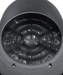 GloboStar® FLOOD-SIMA 90498 Κινούμενος Προβολέας - Σποτ Φωτισμού Wall Washer με Αντιθαμβωτική Γρίλια για Φωτισμό Κτιρίων LED 60W 5100lm 30° DC 24V Αδιάβροχο IP67 Μ29 x Π24 x Υ28.5cm RGBW DMX512 - Γκρι Ανθρακί - 3 Years Warranty 19 90498 8