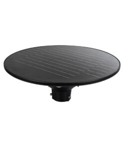 GLOBOSTAR® PARK 90501 Φωτιστικό Κεφαλής Post Top Πλατείας/Πάρκου/Κήπου με Ασύρματο Χειριστήριο LED 25W 550lm 120° με Ενσωματωμένο Φωτοβολταϊκό Panel 6V 20W & Επαναφορτιζόμενη Μπαταρία Li-ion 3.2V 12000mAh με Αισθητήρα Κίνησης-Ημέρας-Νύχτας Αδιάβροχο IP67 Θερμό Λευκό 2700K - Γκρι Ανθρακί - Φ50 x Υ20cm - 2 Χρόνια Εγγύηση 15 90501 3