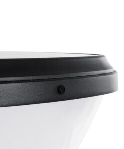 GLOBOSTAR® NATURE 90526 Φωτιστικό Κολωνάκι Κήπου LED 10W 330lm 120° με Ενσωματωμένο Φωτοβολταϊκό Panel 6V 2W & Επαναφορτιζόμενη Μπαταρία Li-ion 3.2V 1800mAh με Αισθητήρα Ημέρας-Νύχτας Αδιάβροχο IP65 Ψυχρό Λευκό 6000K - Γκρι Ανθρακί - Μ26 x Π29 x Υ36cm - 2 Χρόνια Εγγύηση 16 90526 7