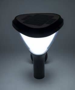 GLOBOSTAR® NATURE 90526 Φωτιστικό Κολωνάκι Κήπου LED 10W 330lm 120° με Ενσωματωμένο Φωτοβολταϊκό Panel 6V 2W & Επαναφορτιζόμενη Μπαταρία Li-ion 3.2V 1800mAh με Αισθητήρα Ημέρας-Νύχτας Αδιάβροχο IP65 Ψυχρό Λευκό 6000K - Γκρι Ανθρακί - Μ26 x Π29 x Υ36cm - 2 Χρόνια Εγγύηση 17 90526 8