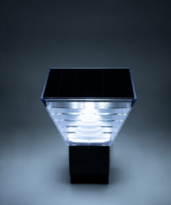 GLOBOSTAR® GRACIOUS 90529 Φωτιστικό Κολωνάκι Κήπου LED 10W 330lm 120° με Ενσωματωμένο Φωτοβολταϊκό Panel 6V 2W & Επαναφορτιζόμενη Μπαταρία Li-ion 3.2V 1800mAh με Αισθητήρα Ημέρας-Νύχτας Αδιάβροχο IP65 Θερμό Λευκό 2700K - Ψυχρό Λευκό 6000K - Γκρι Ανθρακί - Μ29 x Π24 x Υ24cm - 2 Χρόνια Εγγύηση 18 90529 8