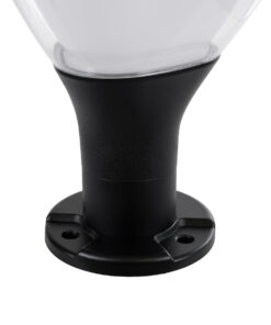 GLOBOSTAR® NATURE 90532 Φωτιστικό Κολωνάκι Κήπου LED 10W 500lm 120° με Ενσωματωμένο Φωτοβολταϊκό Panel 6V 2W & Επαναφορτιζόμενη Μπαταρία Li-ion 3.2V 8000mAh με Αισθητήρα Ημέρας-Νύχτας Αδιάβροχο IP65 Ψυχρό Λευκό 6000K - Γκρι Ανθρακί - Μ26 x Π26 x Υ30cm - 2 Χρόνια Εγγύηση 14 90532 6